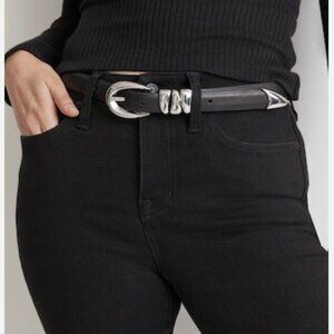 Madewell Triple Metal Keeper Belt Size M